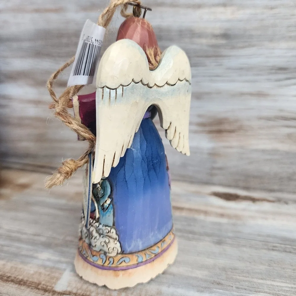Jim Shore Heartwood Creek Angel Wrap Around Nativity Ornament 4034406 Enesco